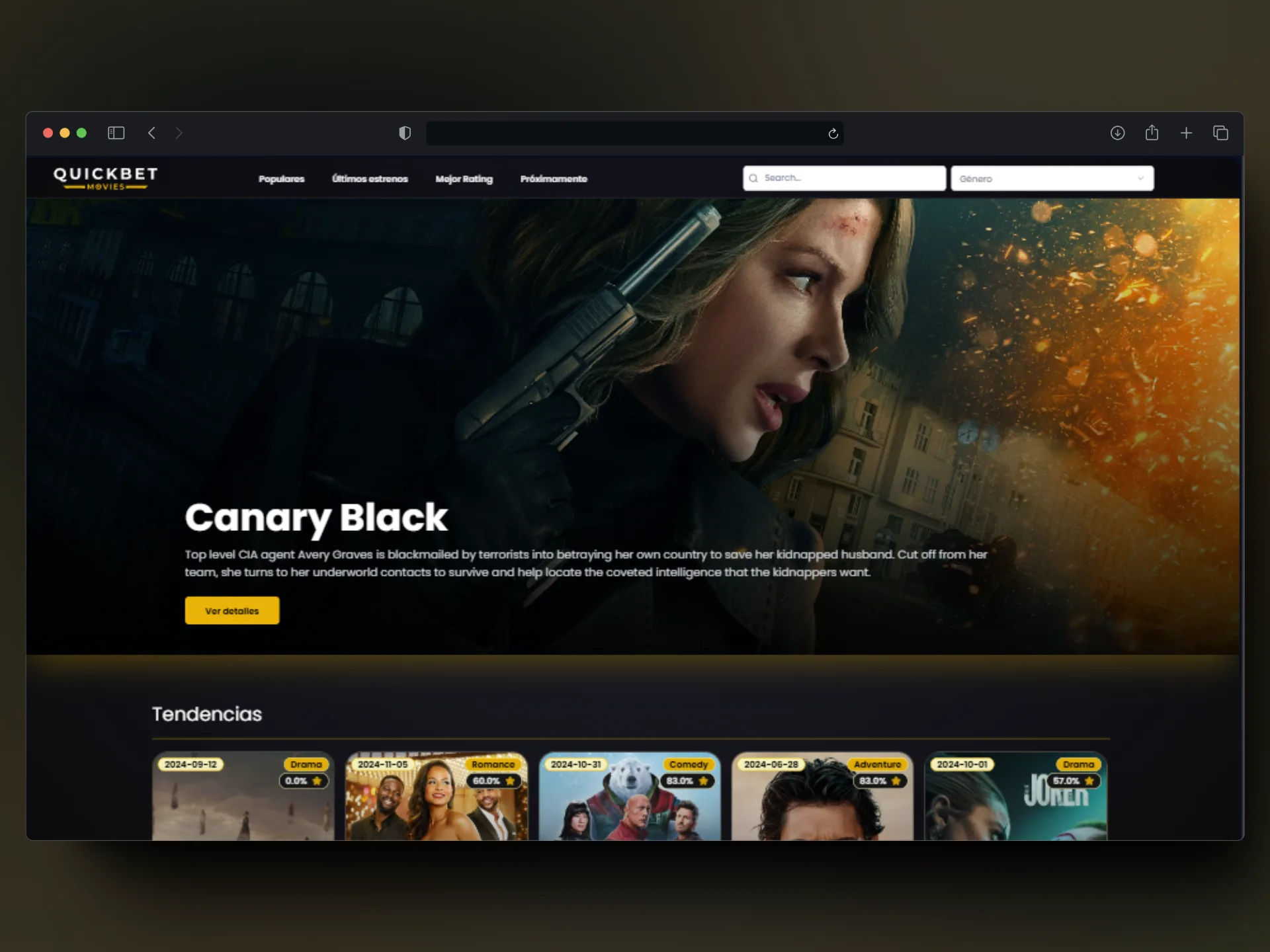 Project 3 - QuickBet Movies