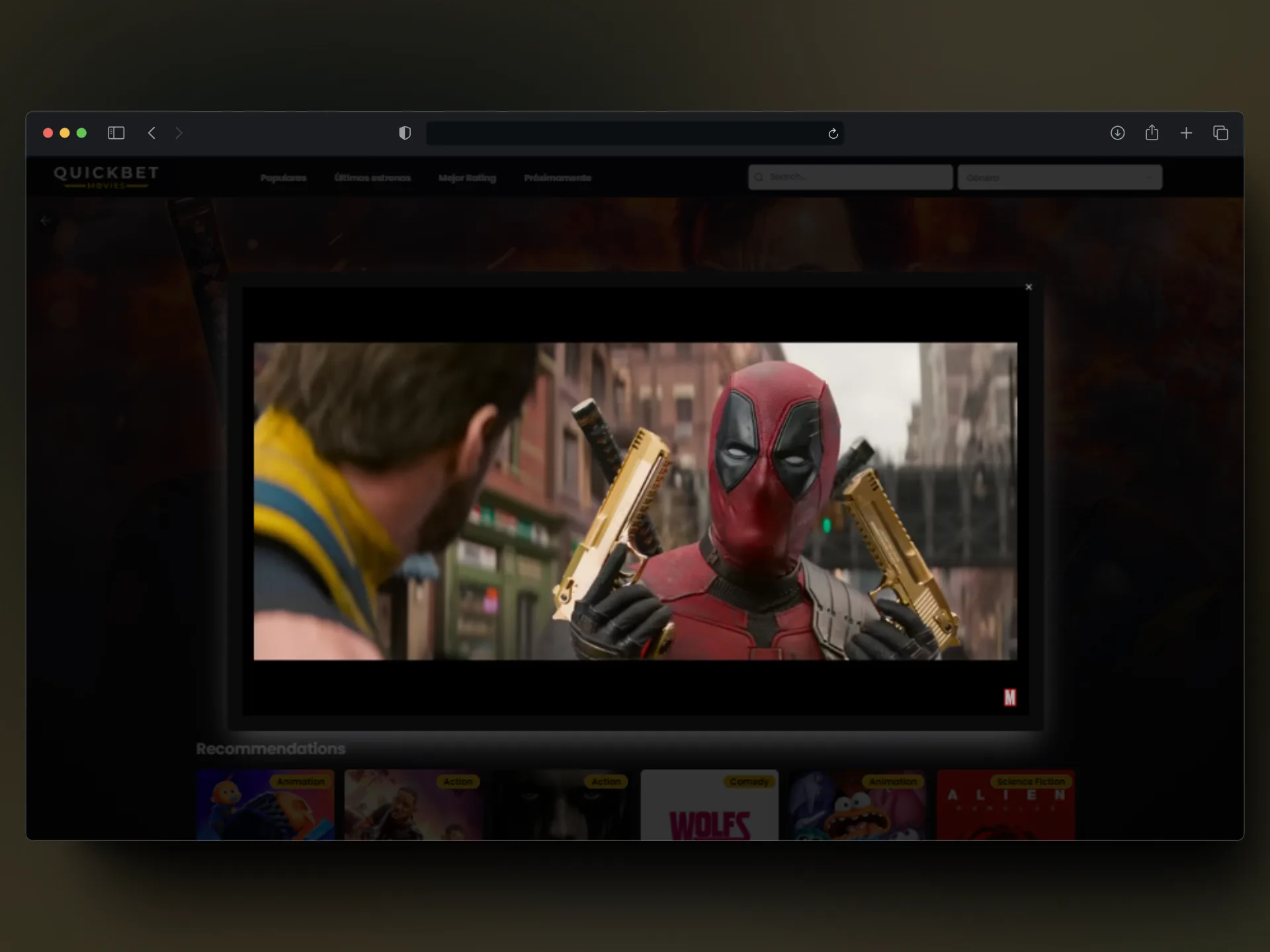 Project 3 - QuickBet Movies