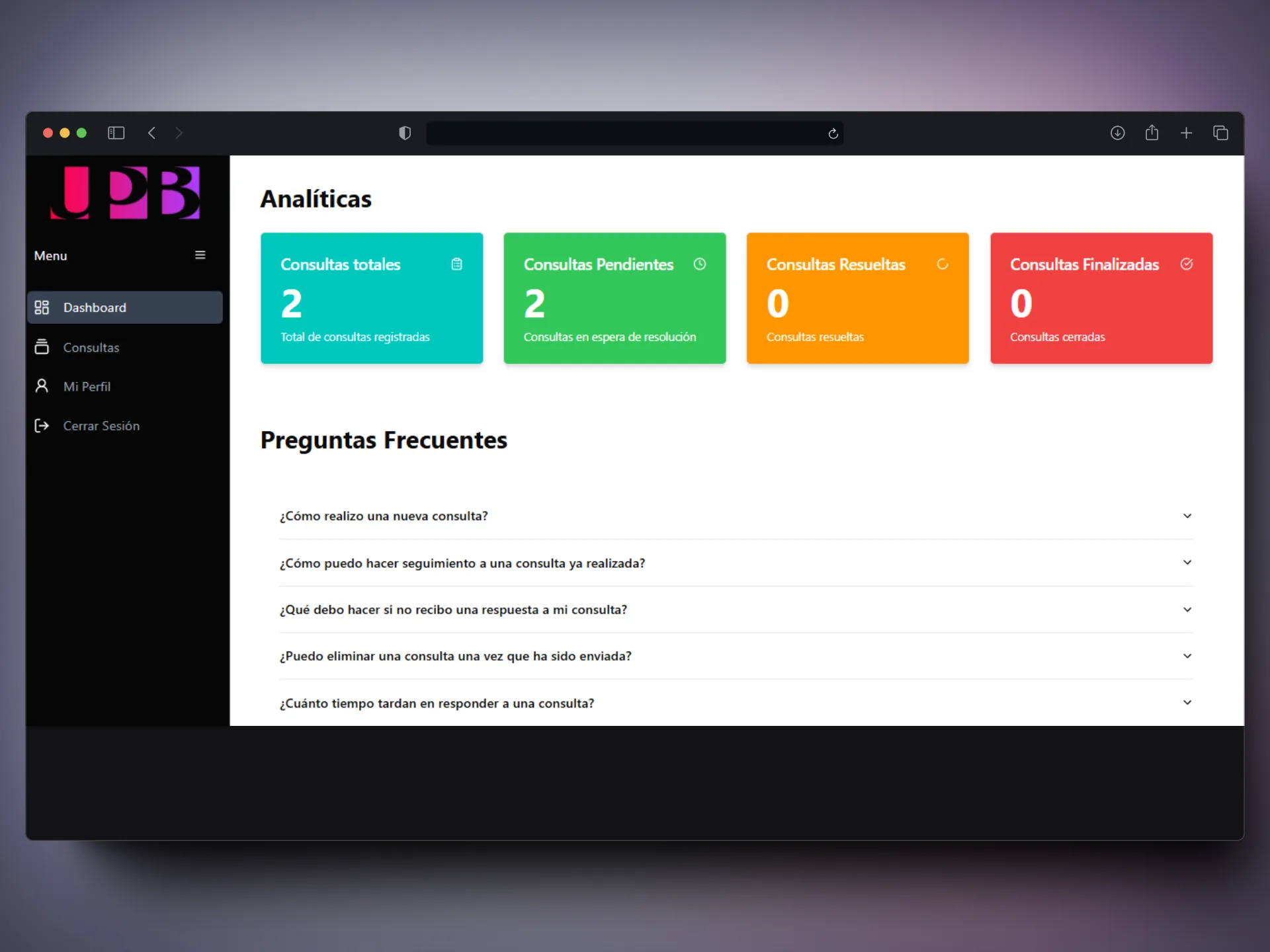 Project 5 - SGCE Student Query Management System